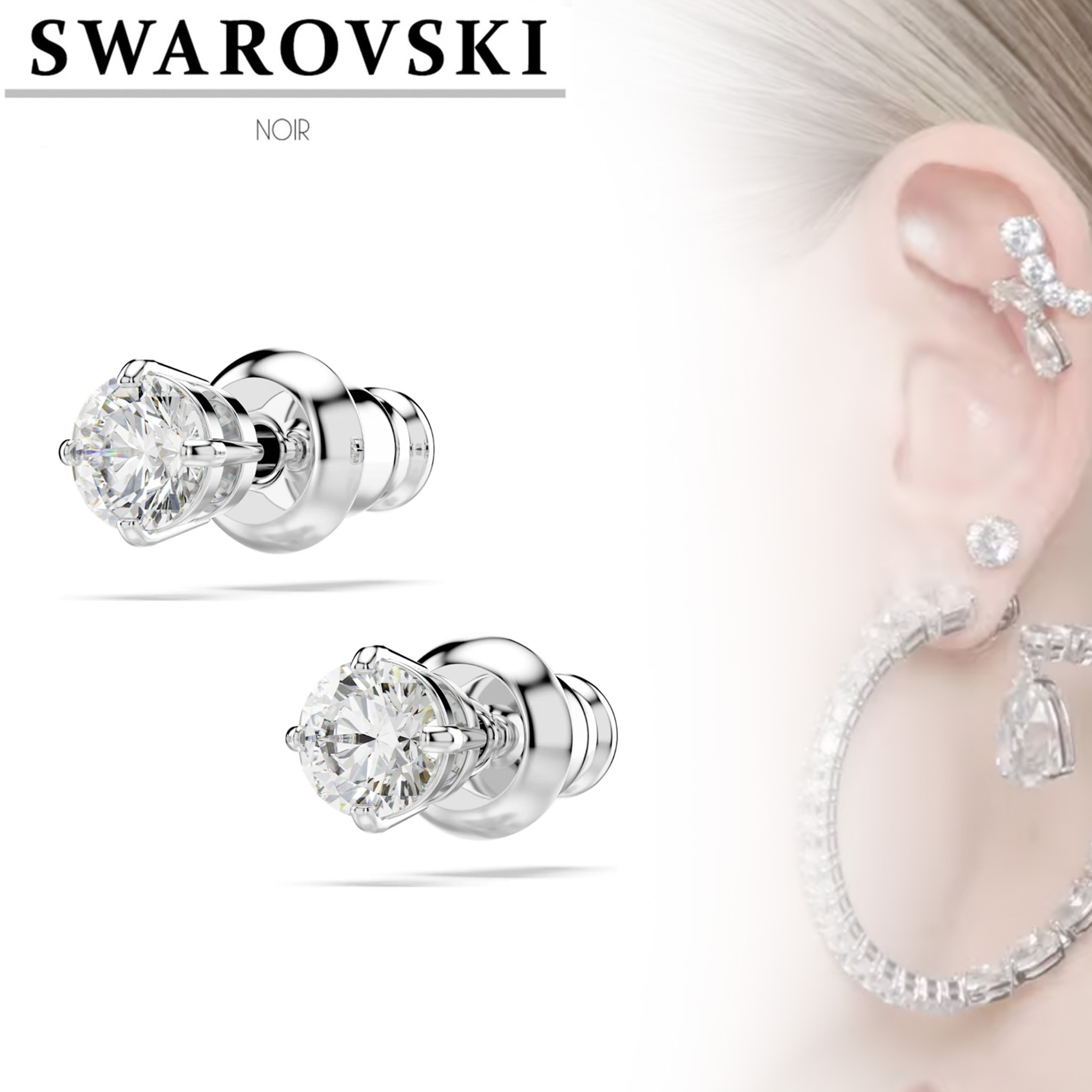 国内即発 [SWAROVSKI] Stilla Attract スタッドピアス