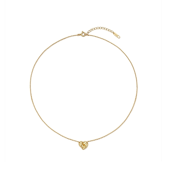 【HYERES LOR】24FW★ Etrev Silver Duet Love Necklace HYERES LOR】24FW☆ Etrev Silver Duet Love Necklace