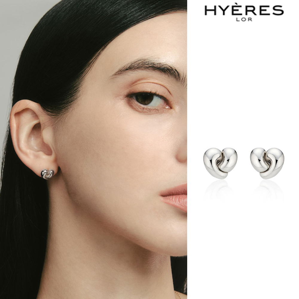 【HYERES LOR】24FW★ Etrev Silver W Tail Duet Love Earrings