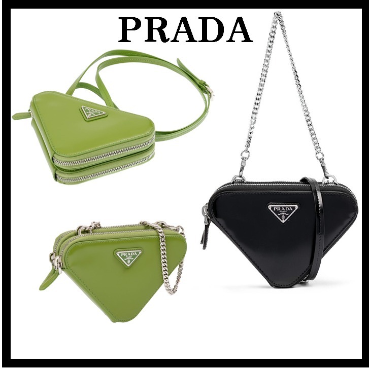 ★関税込★PRADA★プラダ トライアングルロゴ ミニポーチ★