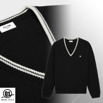CELINE Vネック トリオンフ ウール セーター