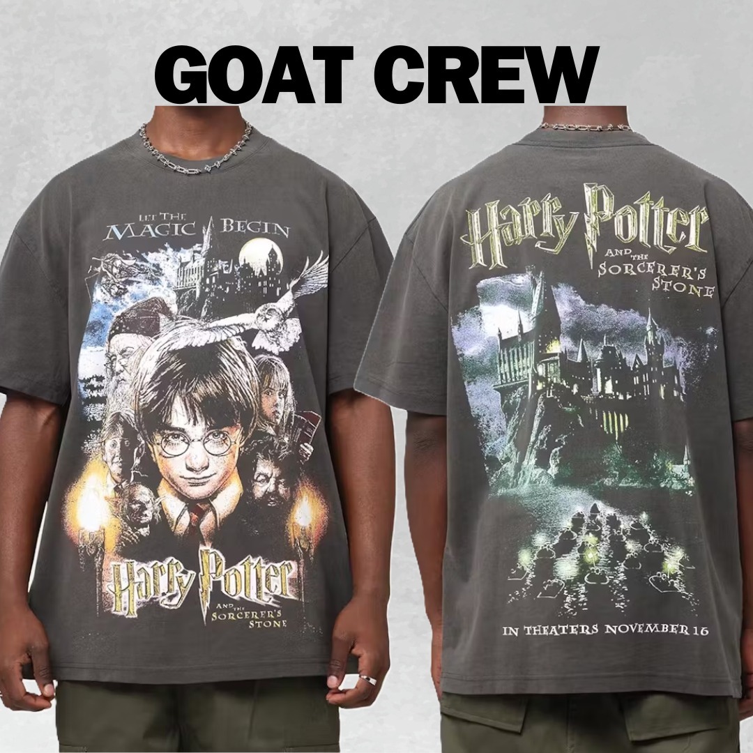 Harry Potter x Goat Crew ハリポタ ハリー Tシャツ 映画 Harry Potter x Goat Crew ハリポタ 賢者の石 Tシャツ 映画