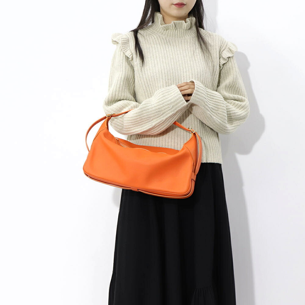 CELINE ミディアム ロミー ショルダーバッグ ポップオレンジ CELINE ミディアム ロミー ショルダーバッグ ポップオレンジ