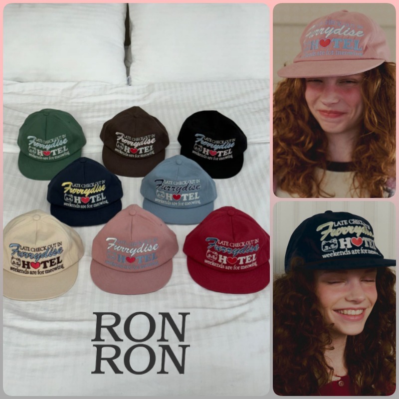 【RONRON】★韓国人気/キャップ★ FURRYDISE BALL CAP ★ 8COLOR