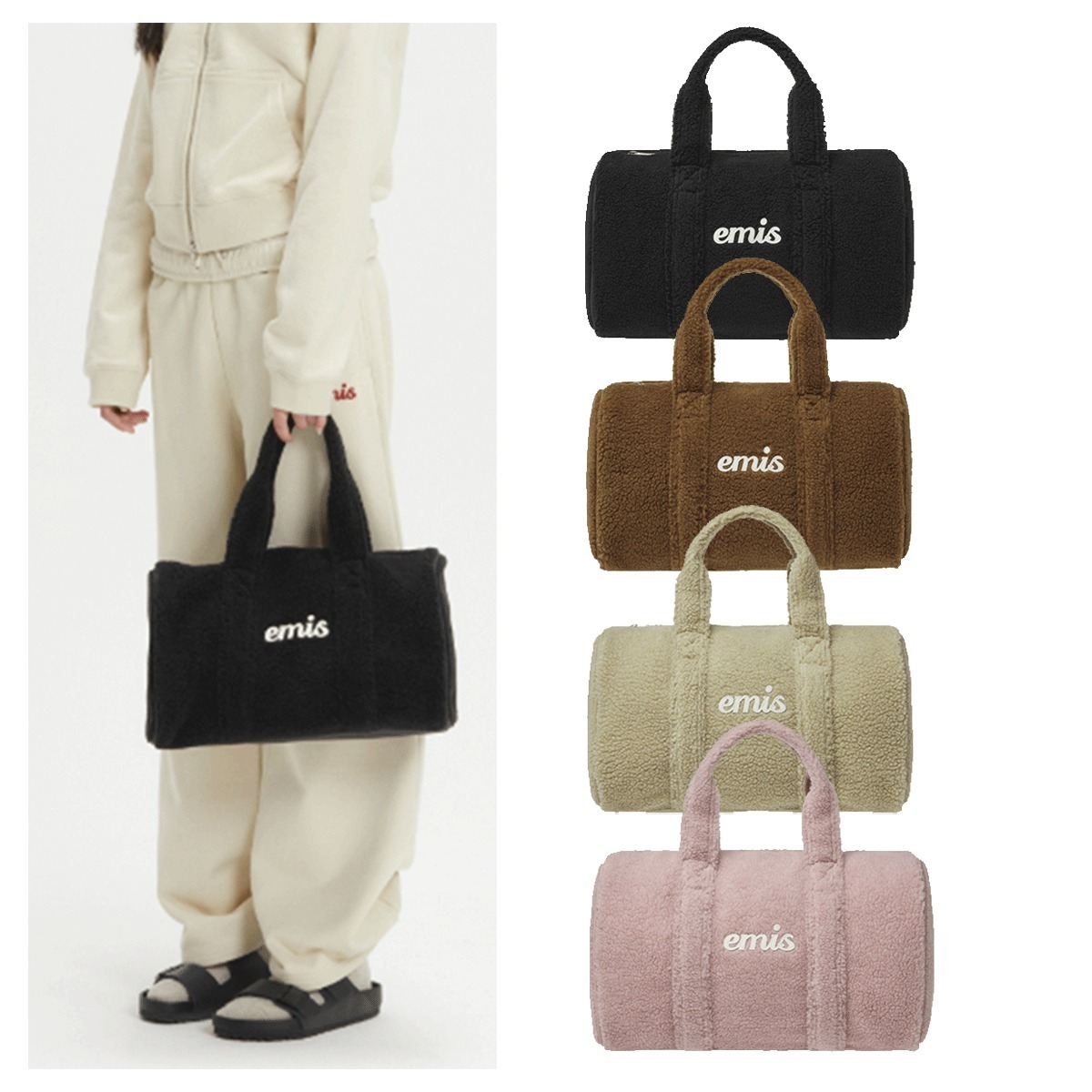 ハンドバッグ EMIS  SHEARLING DUFFLE BAG 4BMM081