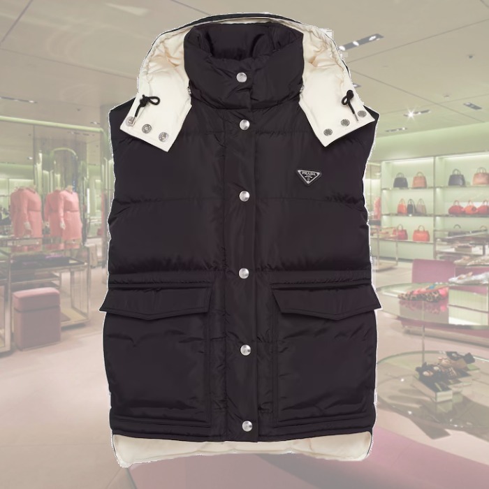 【24AW】Re-Nylon ダウンベスト ◆プラダ◆人気