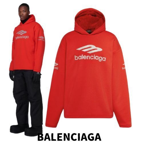 【BALENCIAGA】3B スポーツ アイコン コットン フリースパーカー