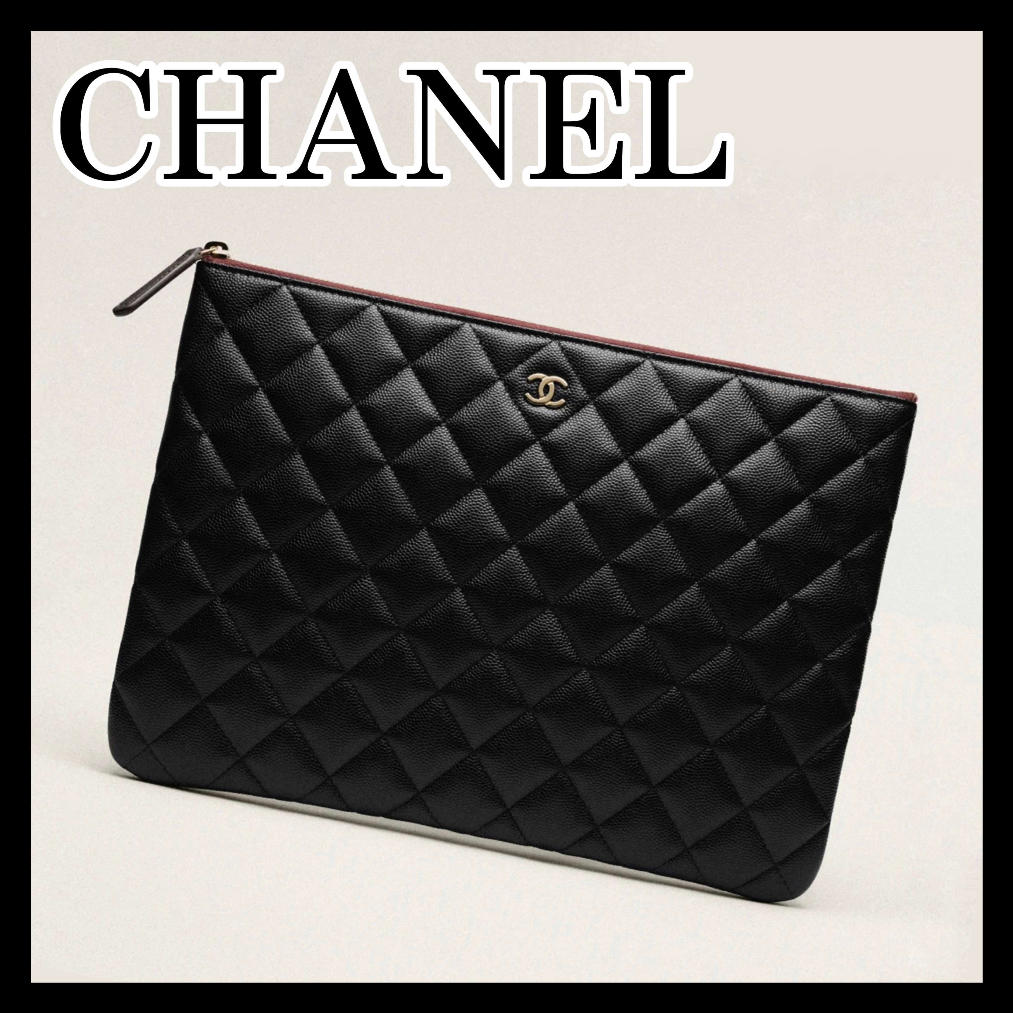 《シックな高級感が煌めく♪》25C限定★CHANEL ポーチ