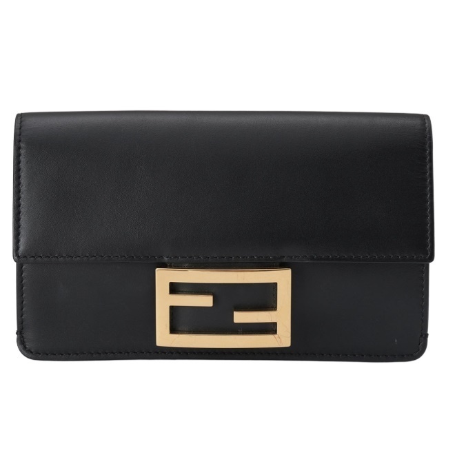 《FENDI》フラット バゲット ショルダーバッグ 中古
