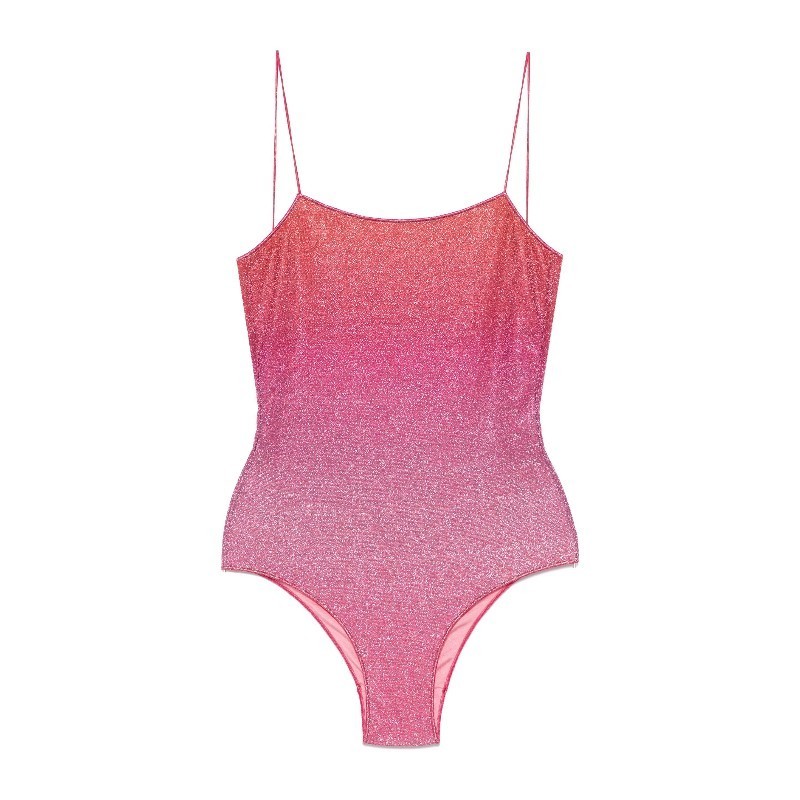 ワンピース水着 Oseree LUMIERE PRINTED LUREX SHADE MAILLOT (LPIS250 SUNSET)