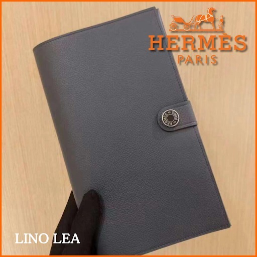 《シンプル♡》HERMES ロングウォレット Gris Meyer