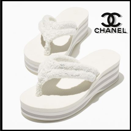 もこもこが可愛い【CHANEL】おしゃれなもこもこサンダル 大人可愛い☆4色】CHANEL シャネル もこもこサンダル