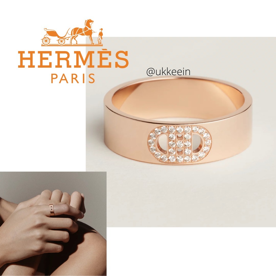 HERMES H ダンクルリング☆ローズゴールド 在庫あり オーダー可
