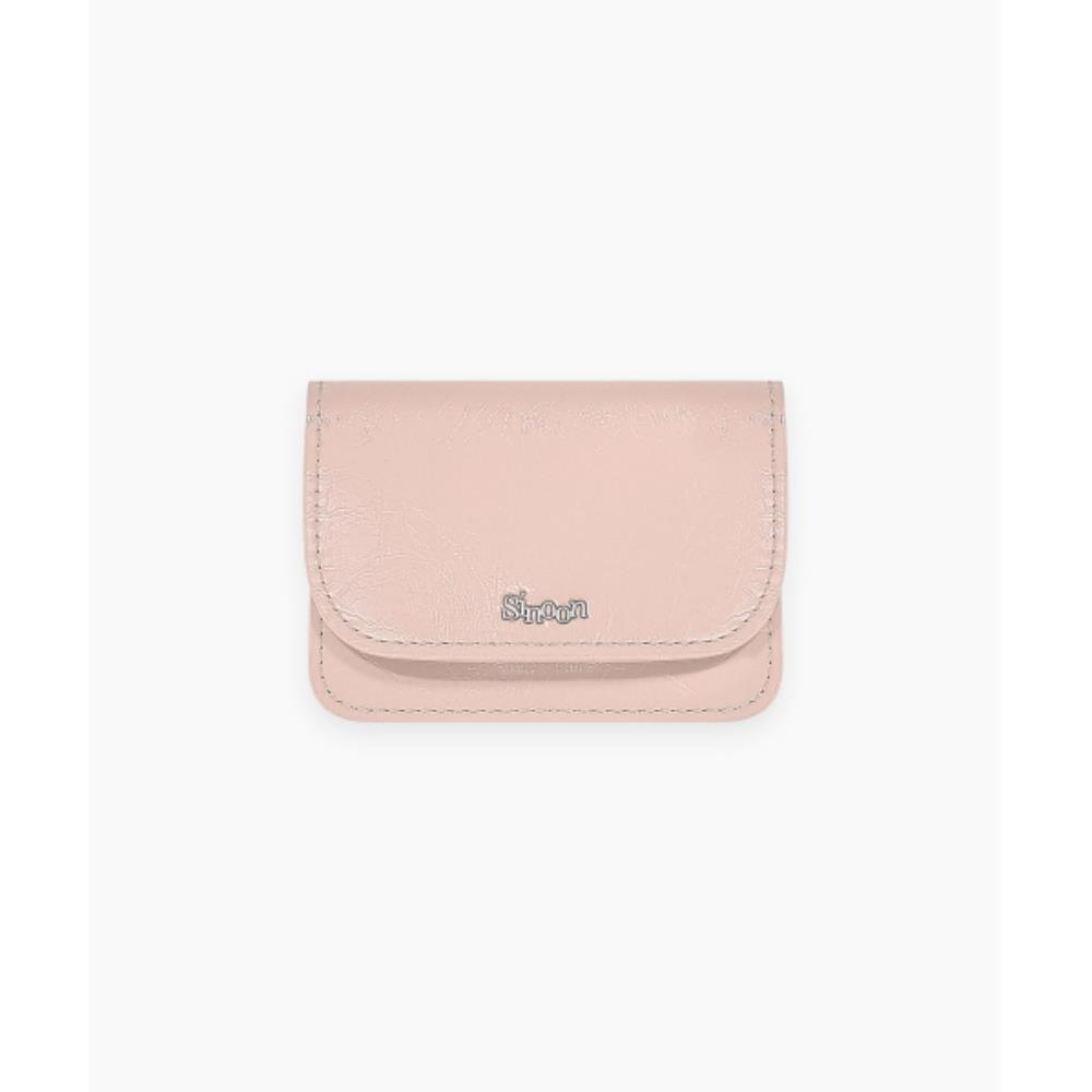 ◇sinoon◇ Sinoon Logo Card Wallet Soft Pink