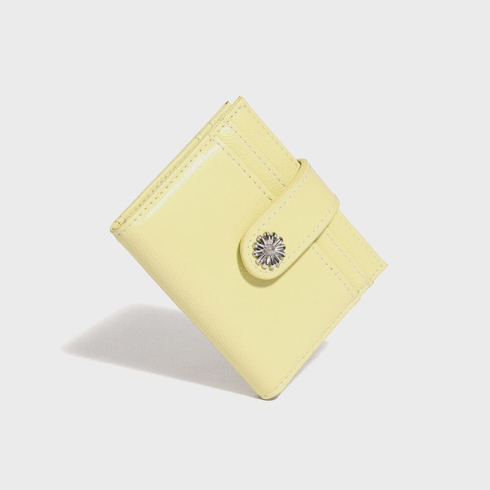 ◇LE MASQUE◇ Mini Daisy Photo Slot Coin Card Wallet Pale Le