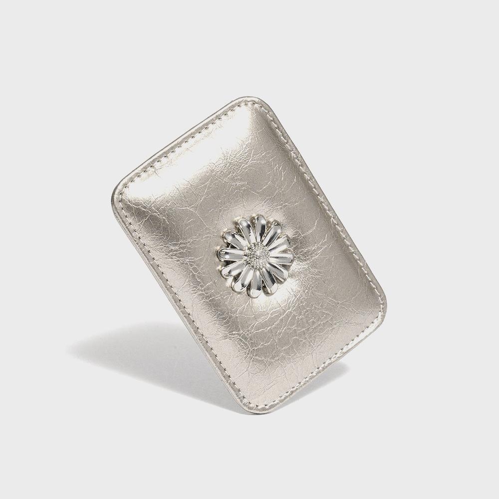 ◇LE MASQUE◇ Daisy Slim Mini Transportation Card Wallet Met