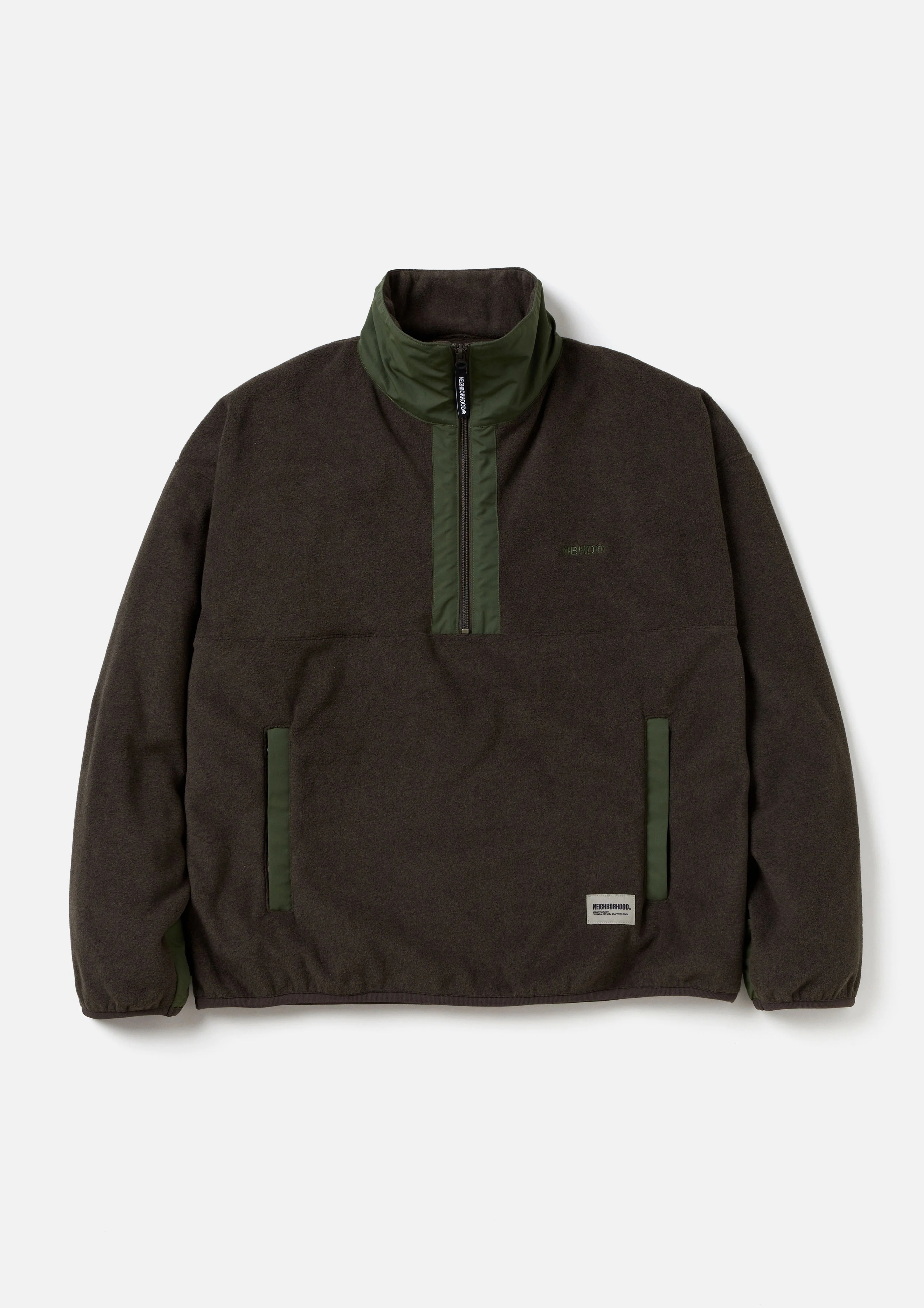 新作【NEIGHBORHOOD】FLEECE HALF ZIP PULLOVER LS