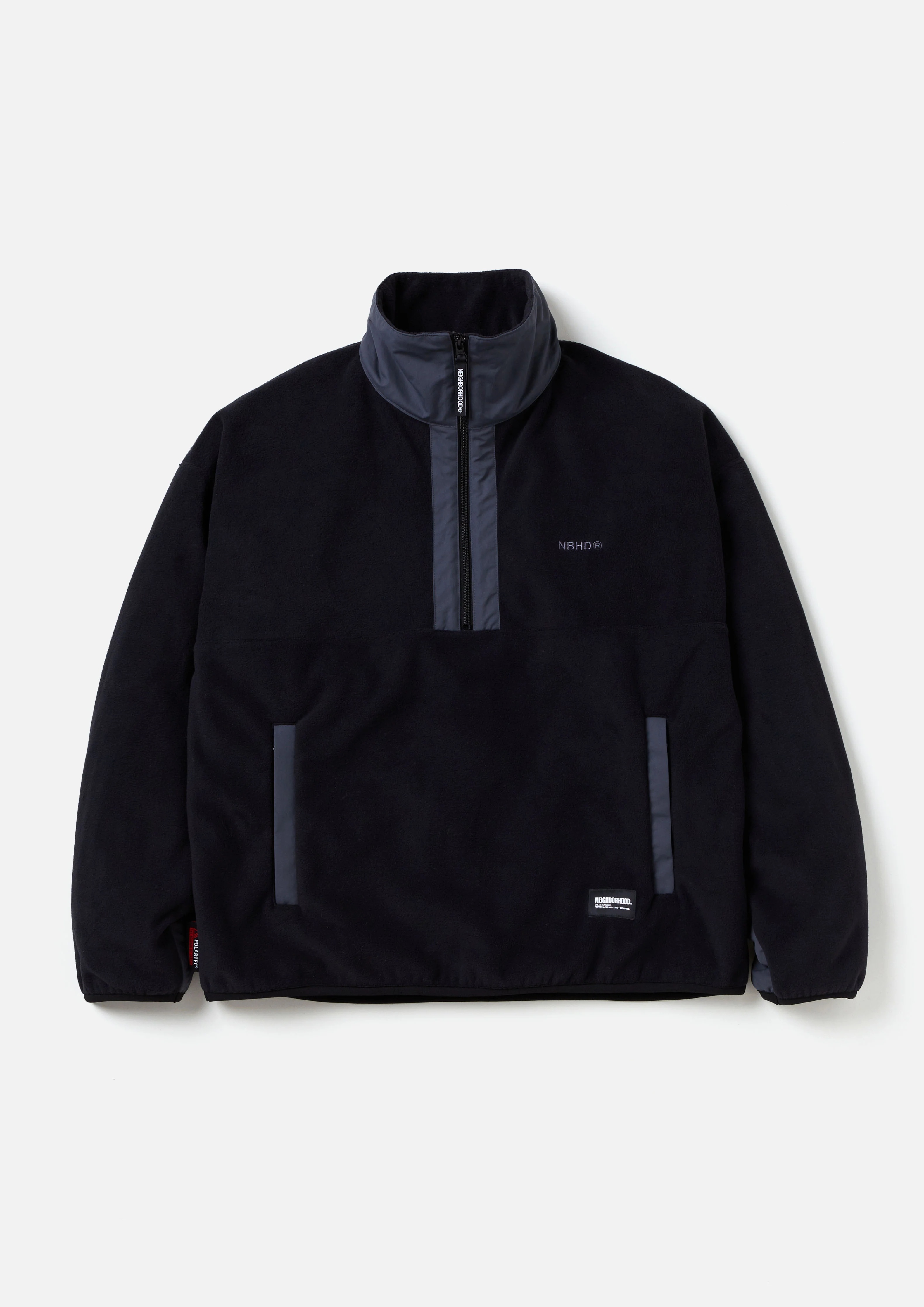 送料無料 HALF 新作【NEIGHBORHOOD】FLEECE ZIP LS PULLOVER トップス