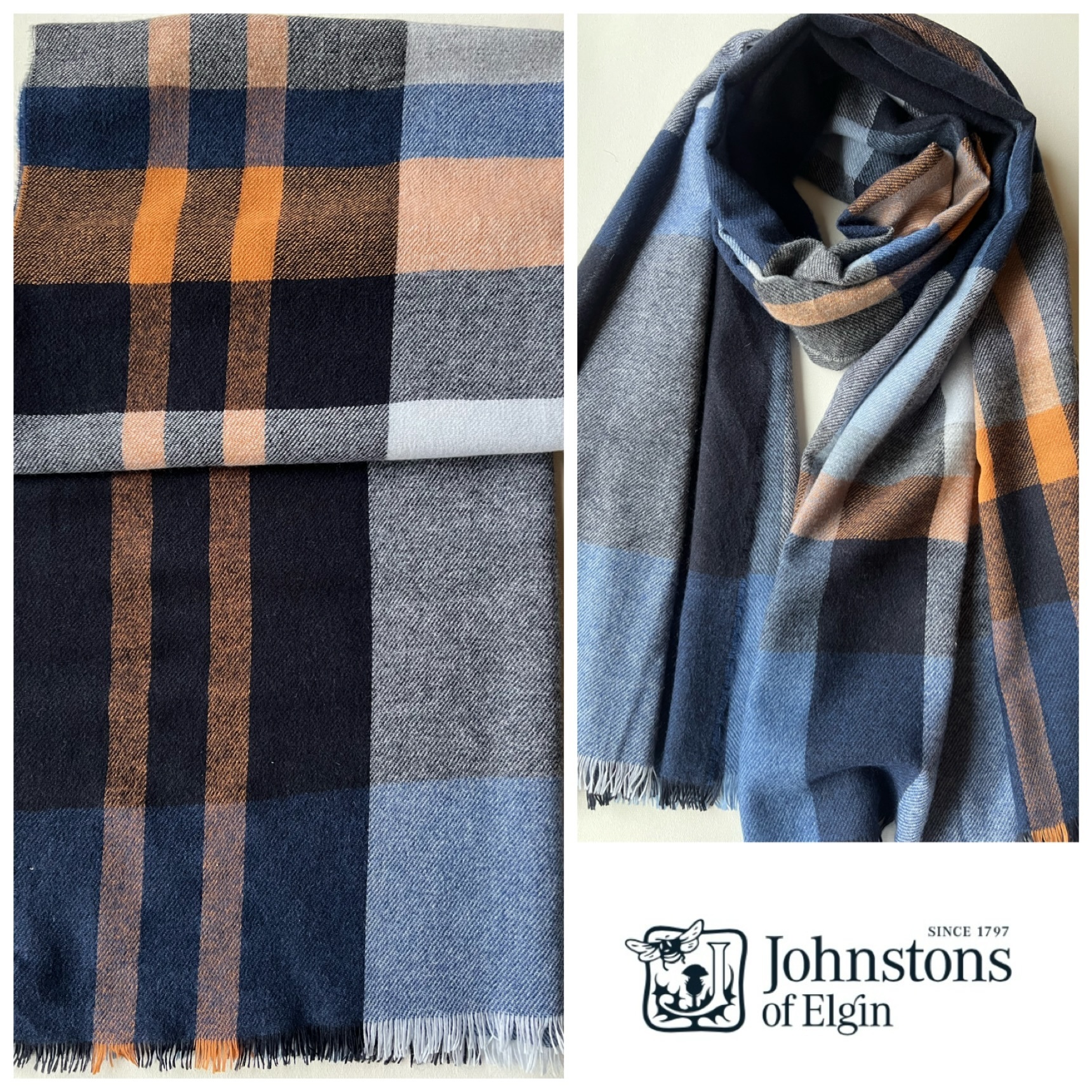 【特価❗️】Johnstons ライトウェイト カシミヤストール Johnstons ジョンストンズライトウエイトカシミヤストール即発