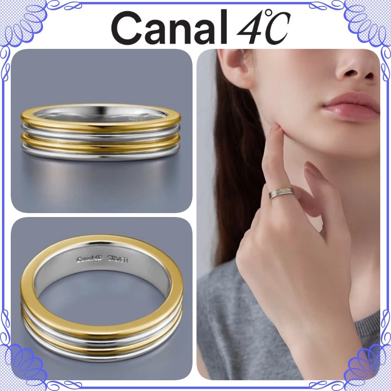 大人気!! Canal 4℃ シルバー コンビネーションカラー リング