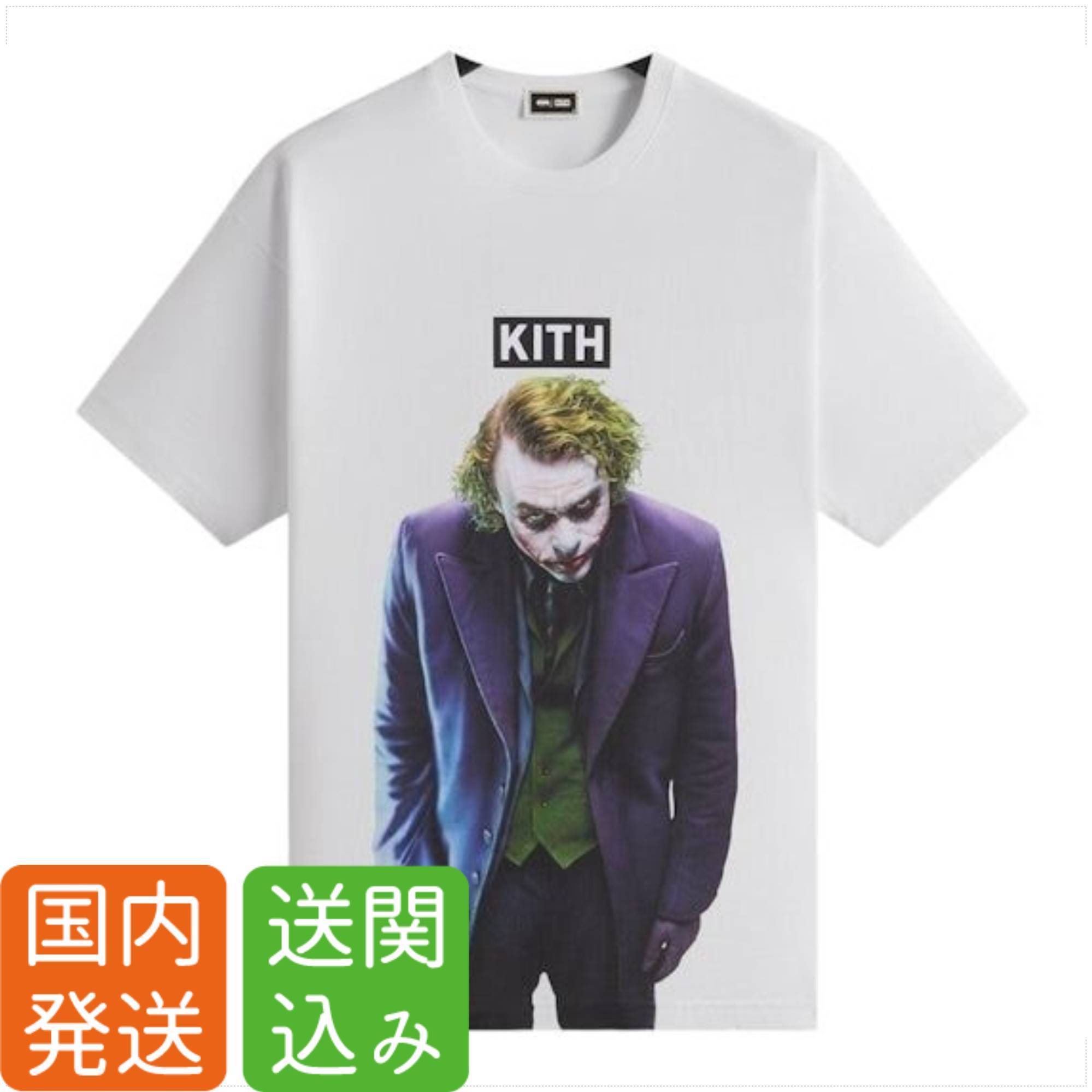KITH × BATMAN JOKER★ロゴ 半袖Tシャツ White 送関込