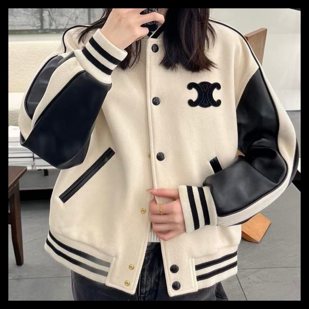 【ロゴがお洒落☆】CELINE トリオンフ テディジャケット