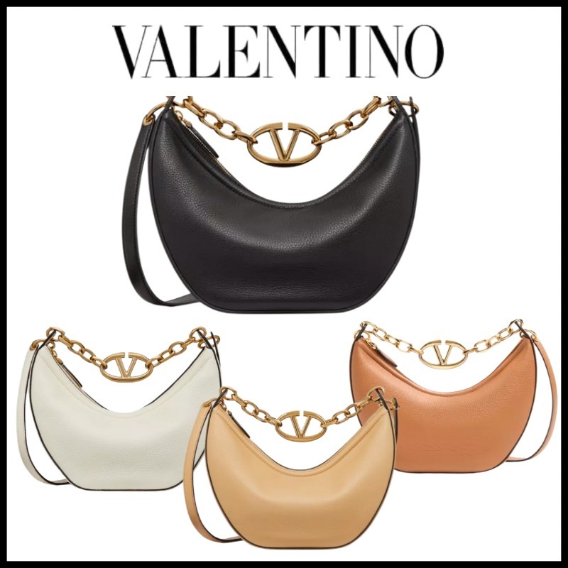 ★VALENTINO★Vロゴムーン スモールチェーンホーボーバッグ