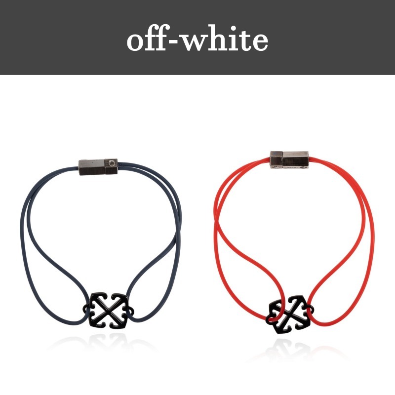送関込【Off-White】アロー ロゴ ブレスレット ２色展開