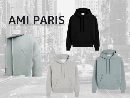 AMI PARIS☆Ami de Coeur パーカー コットンフリース