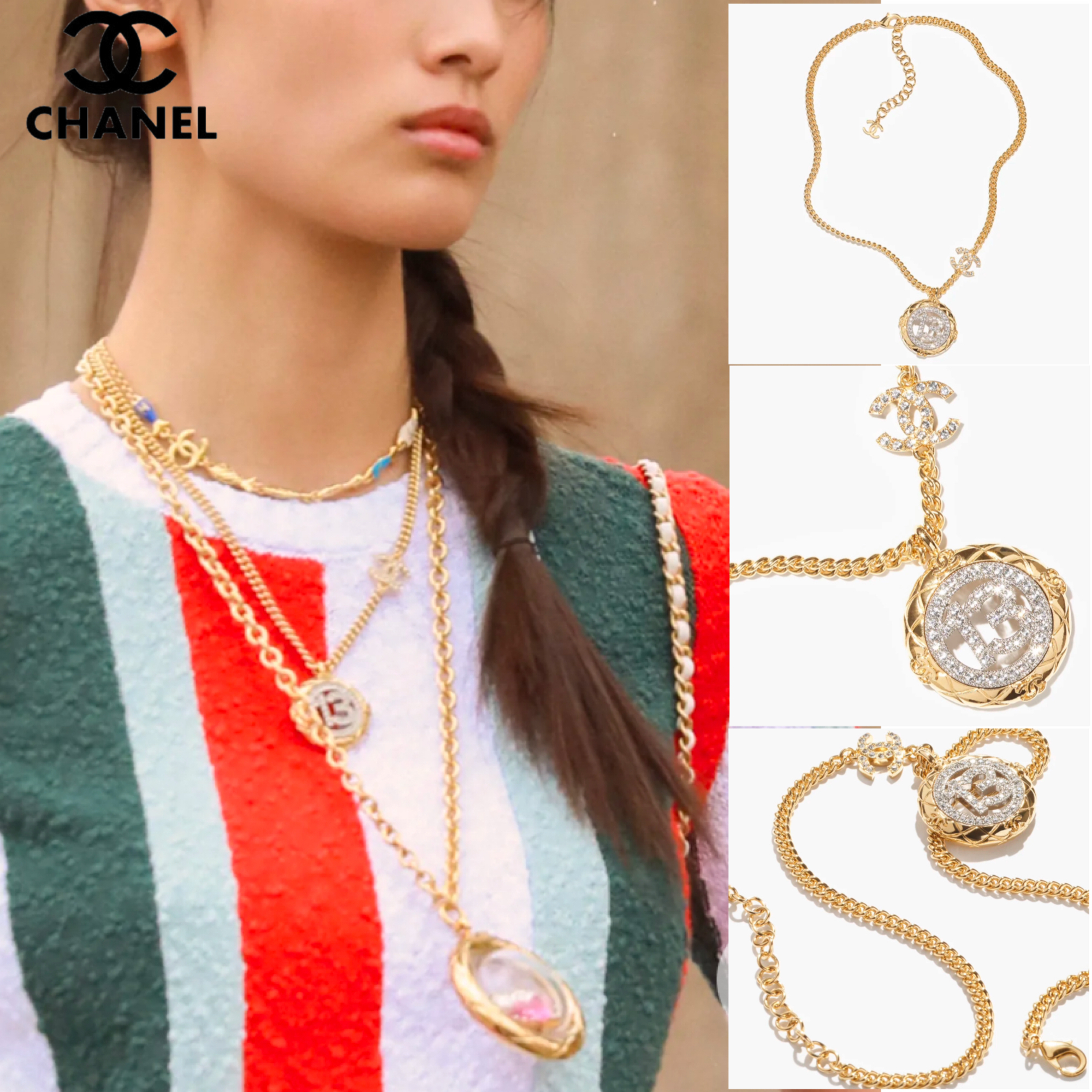 コーデに煌めきをプラス◎【CHANEL】ネックレス