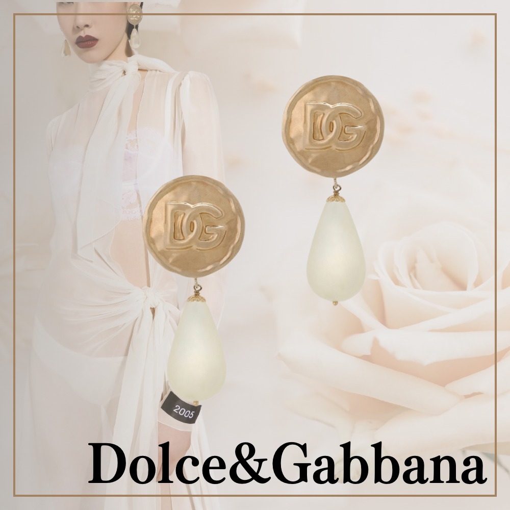 DOLCE&GABBANA】スタッズ◇ロゴ イヤリング