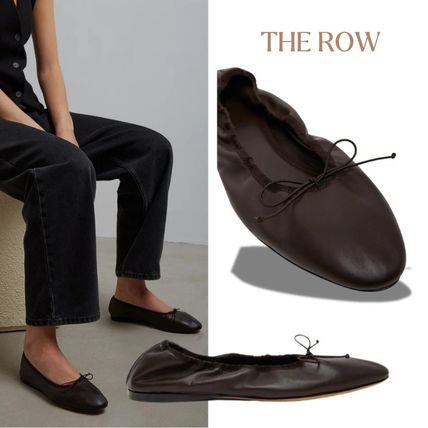 THE ROW Lars ローファー ダークブラウン レザー製 ブラウン（茶色）系 The Row(ザ・ロウ) ローファー