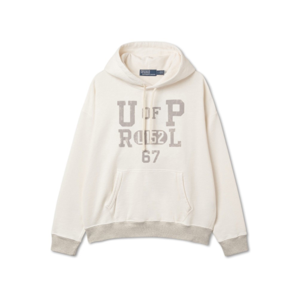 パーカー・フーディ POLO RALPH LAUREN fleece graphic hoodie natural MNPOKNI16823