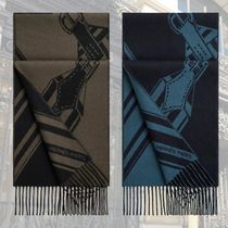 ★サングルジグザグ ★【HERMES】巻いた時の表情豊か マフラー