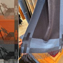 ★密かな「Ｈ」が大人デザイン★【HERMES】バイカラーマフラー