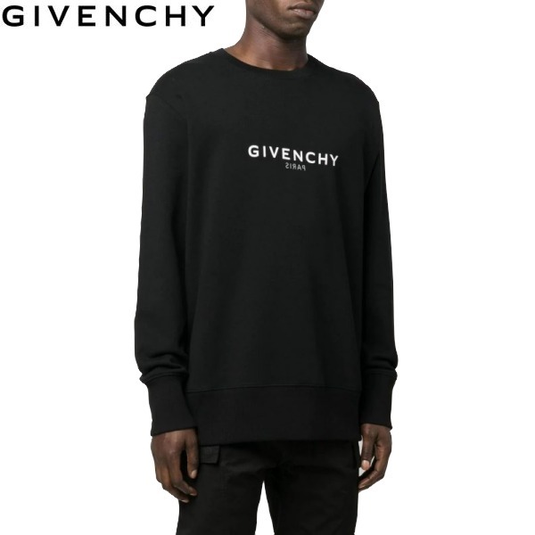 GIVENCHY ジバンシィ ロゴプリントスウェットシャツ ブラック