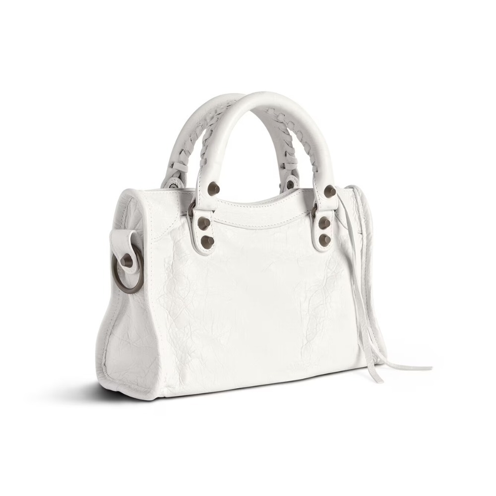 上品な魅力♪】BALENCIAGA LE CITY ミニバッグ ホワイト