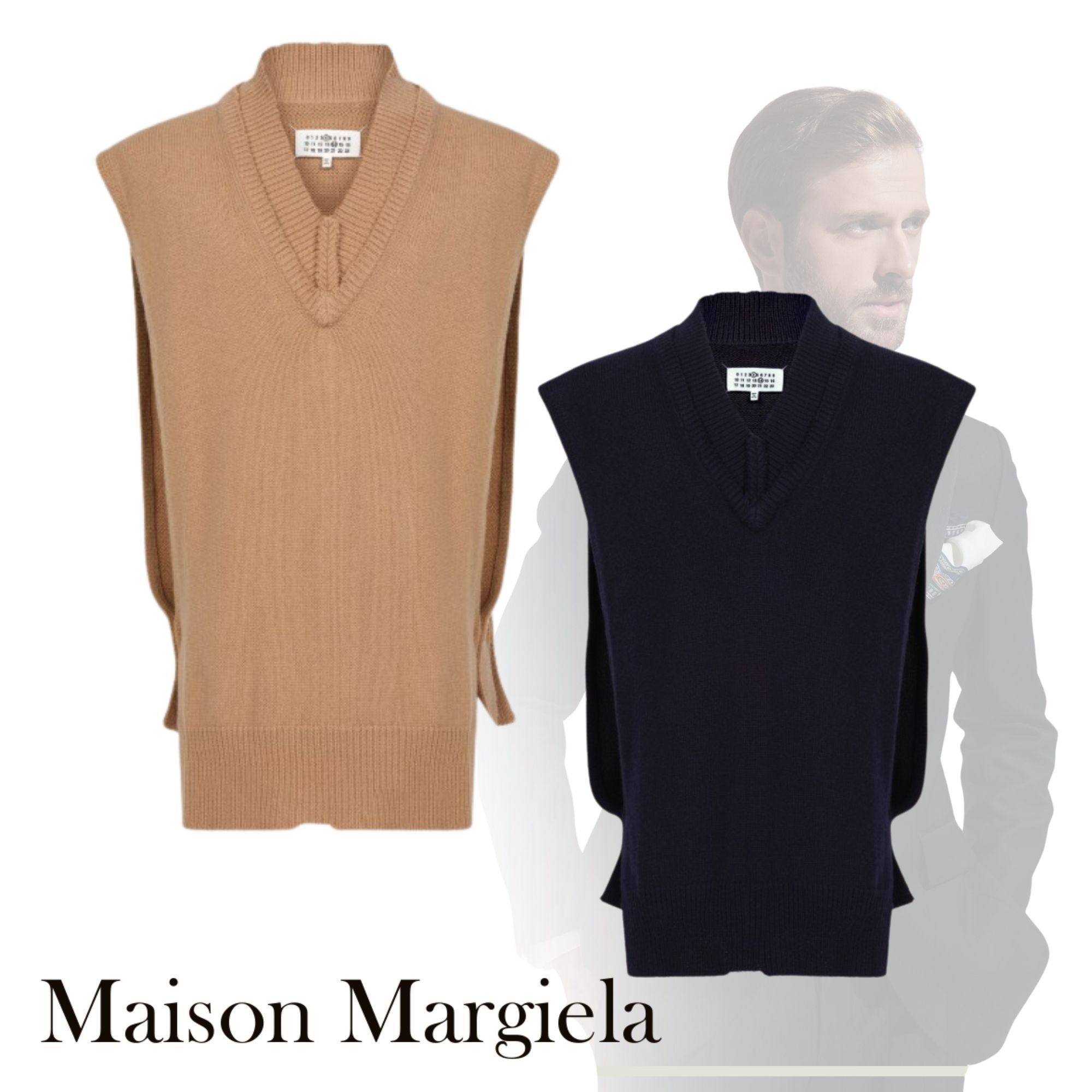 【極美品】Maison Margiela　アーティザナル　ニットベスト　タバード 楽天市場】【アウトレット】メゾンマルジェラ Maison Margiela