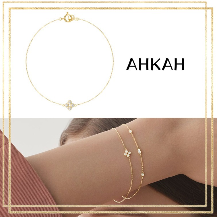 AHKAH アーカー ブレスレット ヌーディーフルール 18K ダイヤ 花