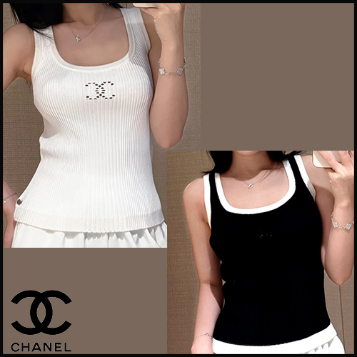 【インナーとしても1枚でも着れる♡】CHANEL トップス ☆インナーでも1枚でも着れる☆【CHANEL】 タンクトップ