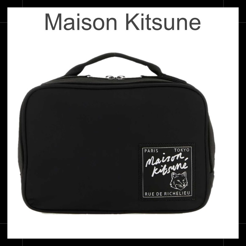 ☆MAISON KITSUNE☆ ロゴ ワッペン トラベラー バンバッグ