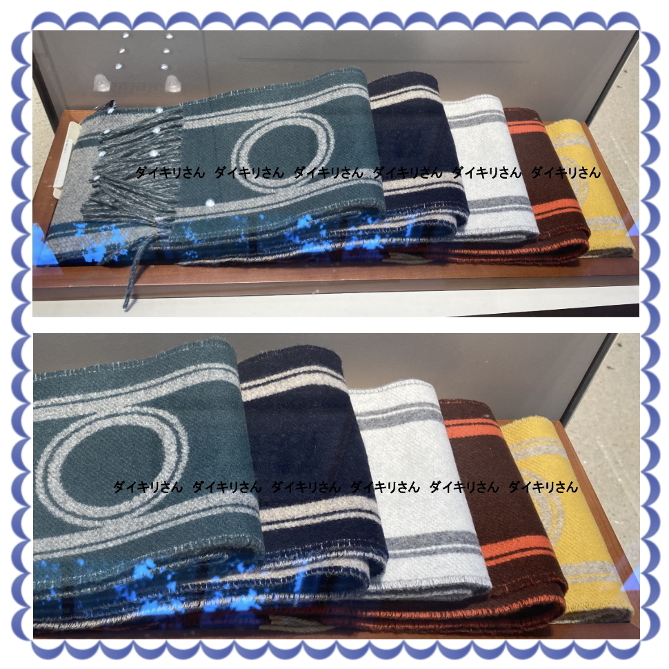 HERMES マフラー Casaque Bande de Repos muffler 直営店包装