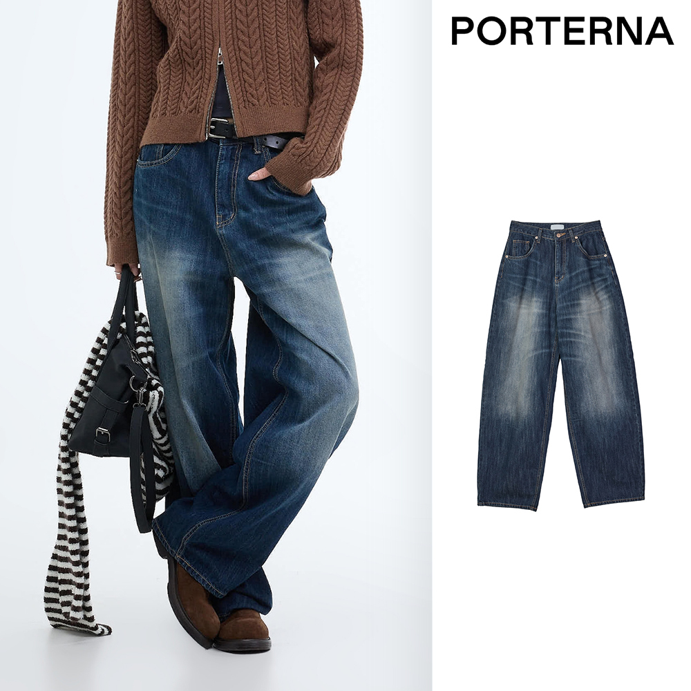 【PORTERNA】Posudi Washing Wide Jeans