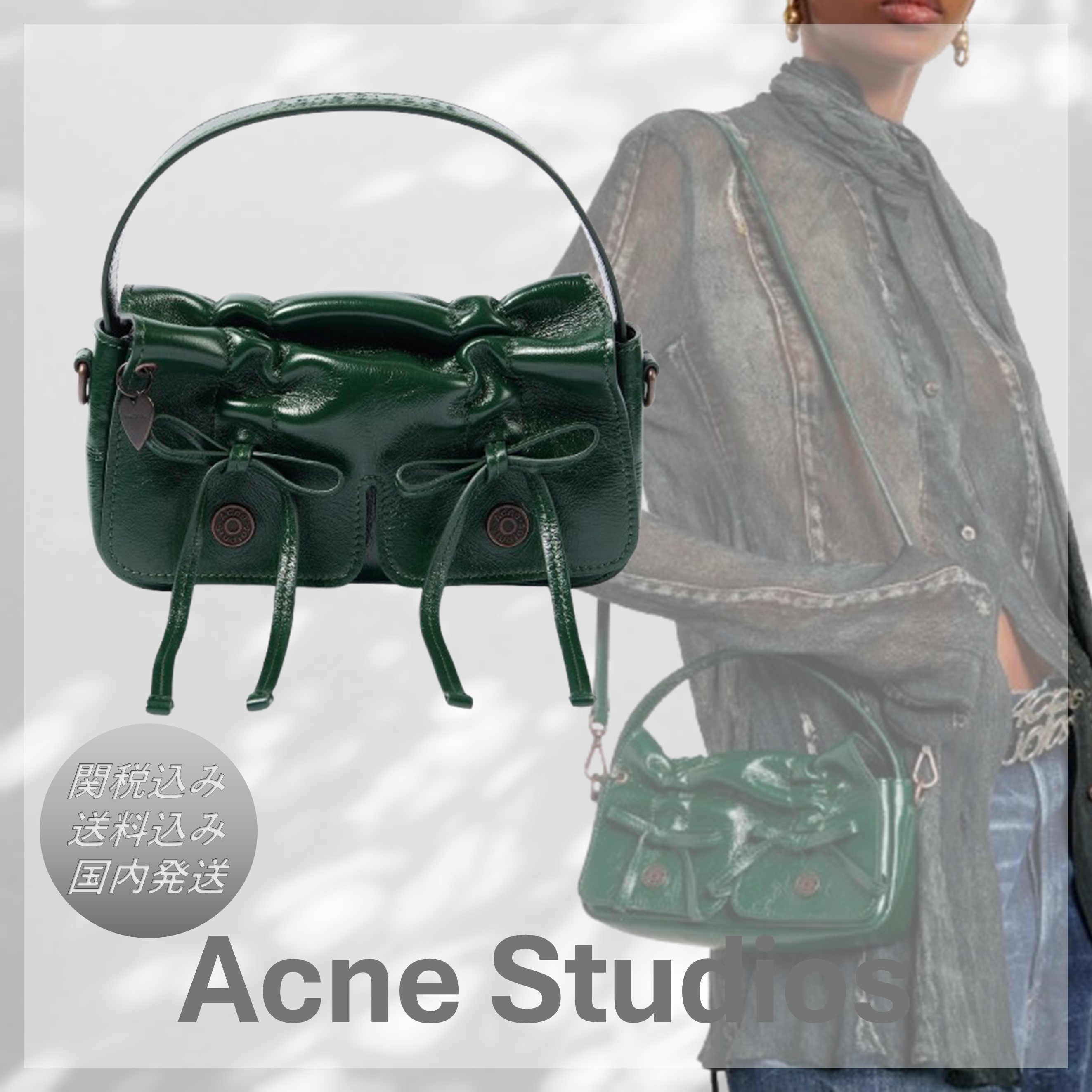 送料込/関税込■Acne Studios■マイクロレザートートバッグ