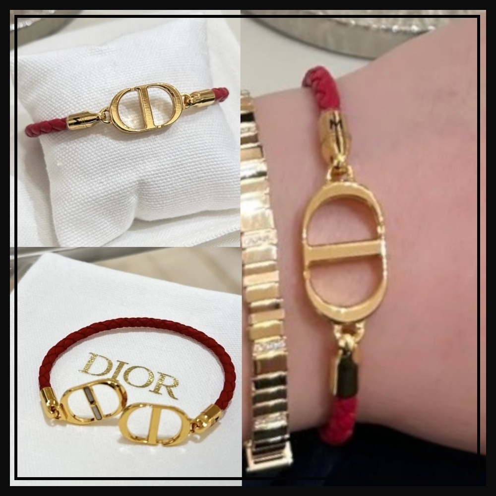 DIOR ブレスレット b2668womcm-d37r レザーでかっこいい♡】DIOR ブレスレット (Dior/ブレスレット