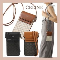 エレガント♪【CELINE】フラップ付きモバイルポーチ