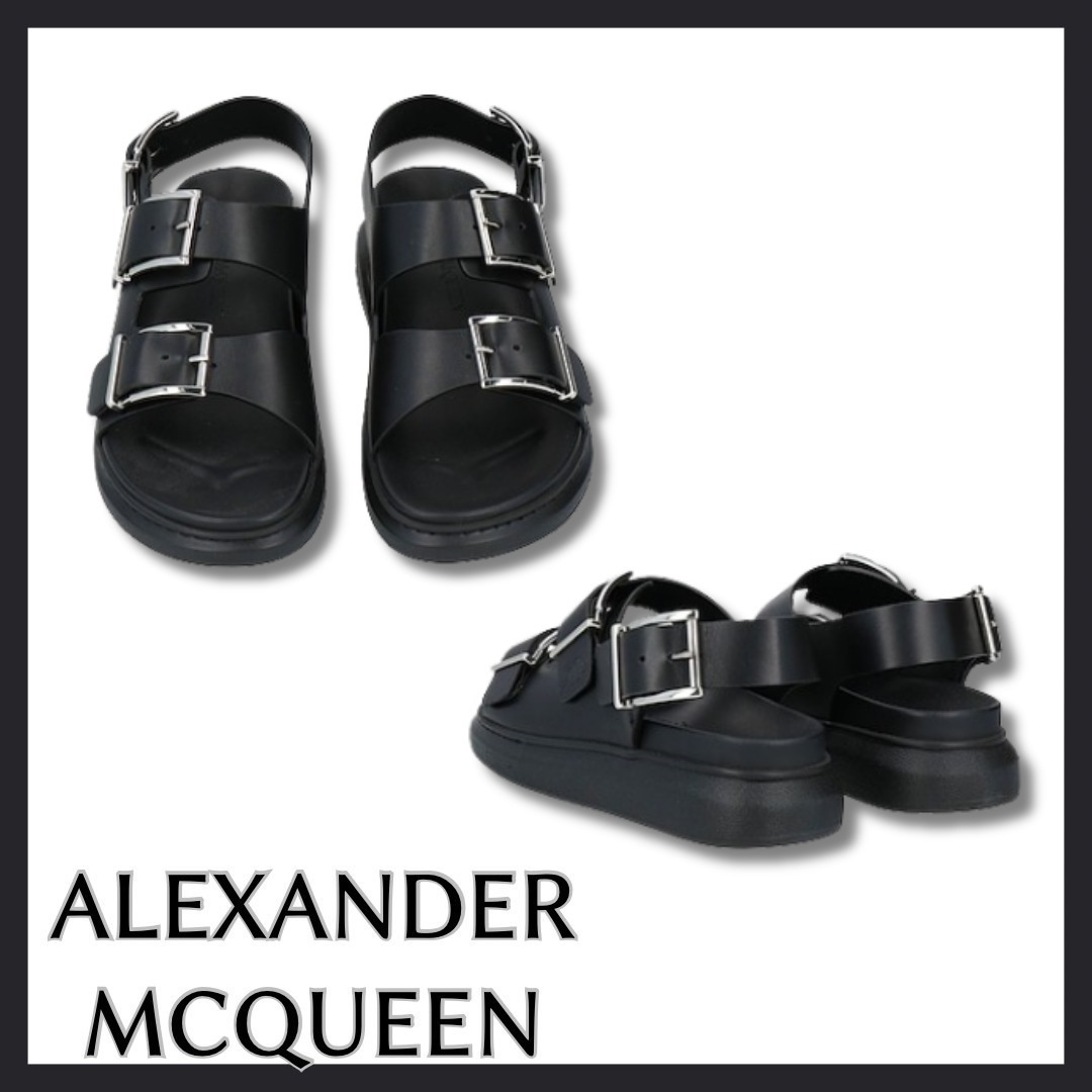 関送込【Alexander McQueen】サンダル ブランドロゴ 無地