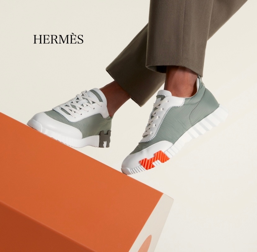 HERMES スニーカー バウンシング 《Etoupe/Blanc》