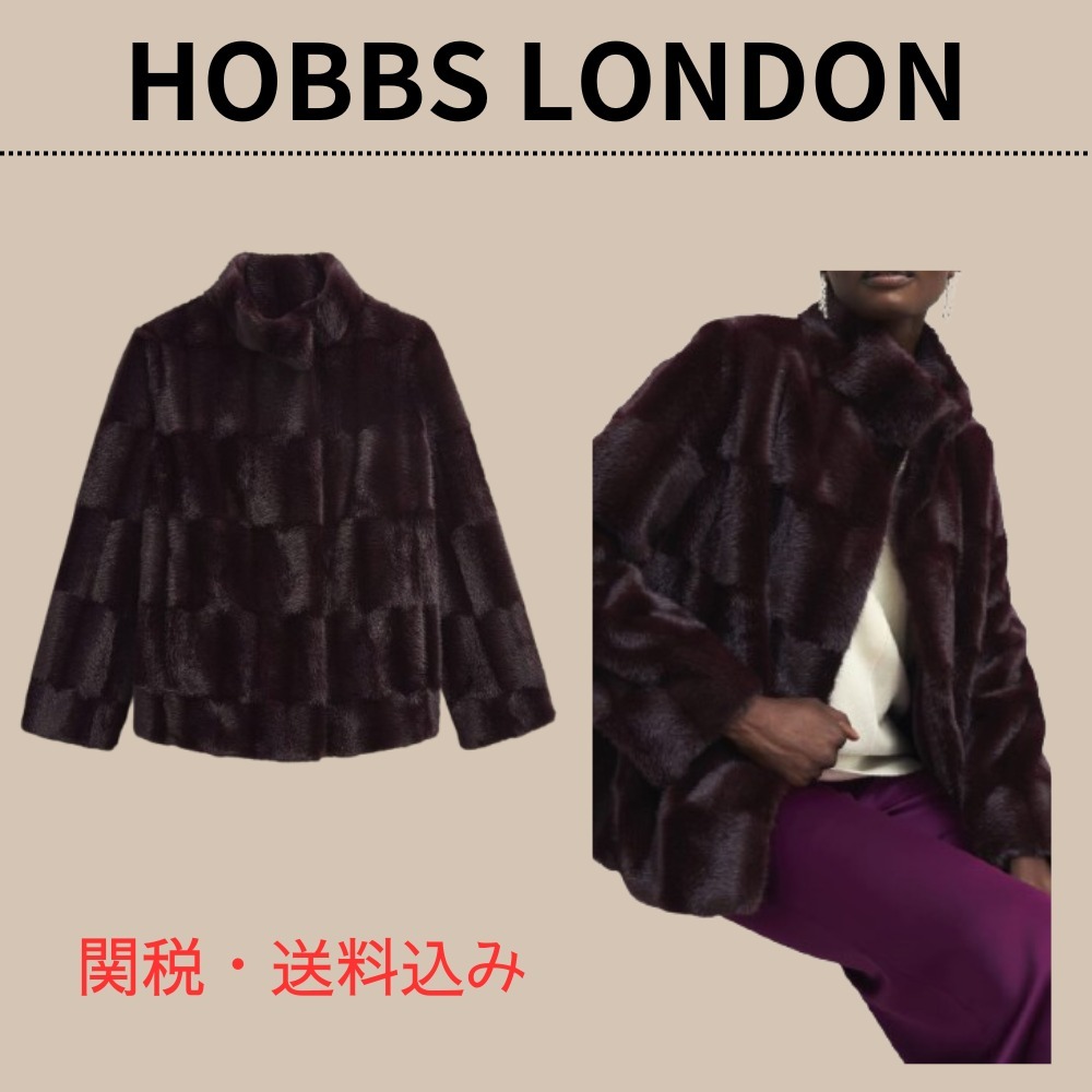 HOBBS LONDON アンドレア フェイクファーコート