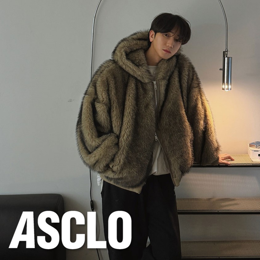 アウターその他 ASCLO Volume Fur Hood Jumper (3color)